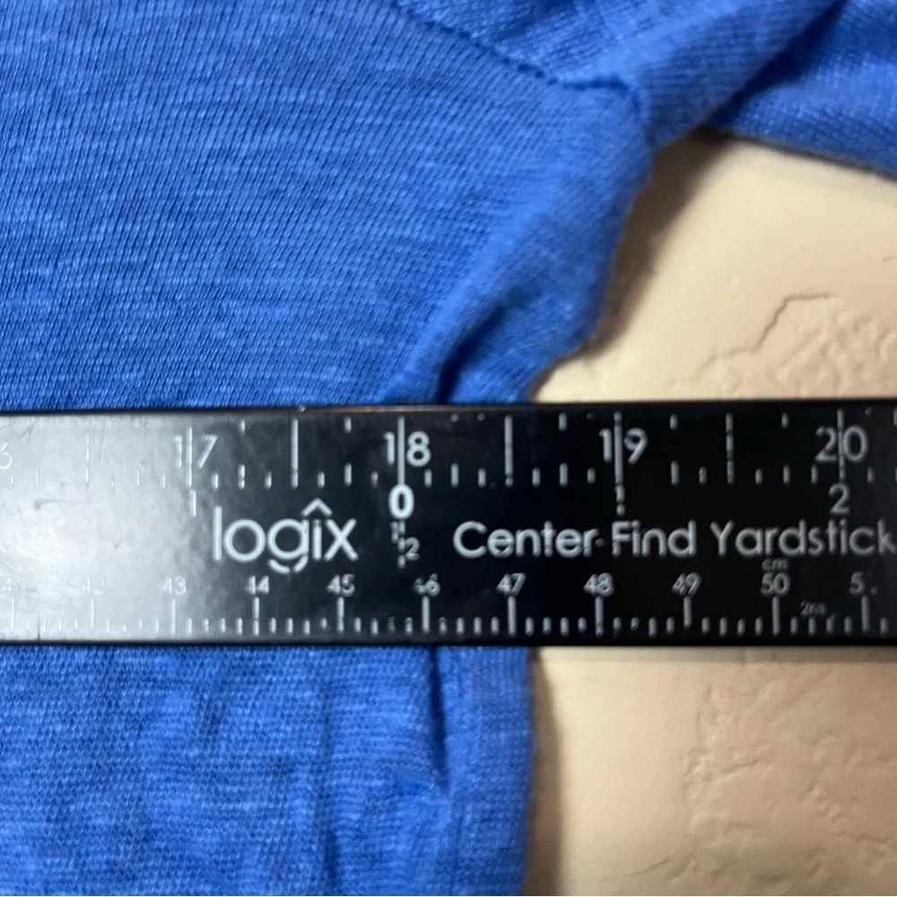 5/$30‎ Banana republic women short sleeve comfort 100% linen blue crop top large